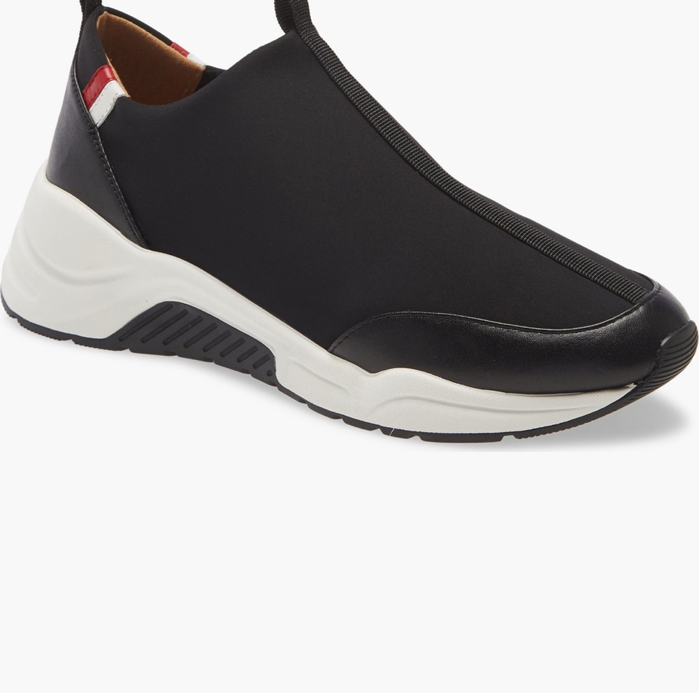 Women's Black Slip-On Sneakers